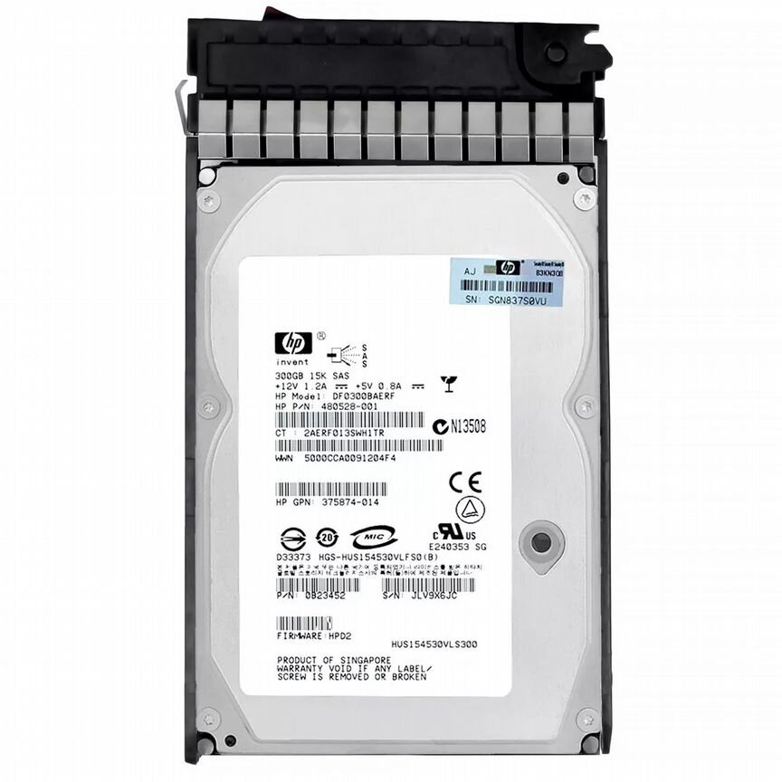 [DF0300BAERF] Жесткий Диск Hp 300gb Sas 3,5" Hdd Df0300baerf