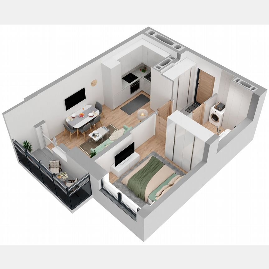 1-к. квартира, 36,3 м², 13/23 эт.