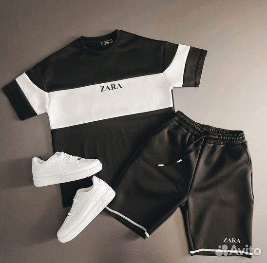 Костюм Футболка шорты Zara мужской