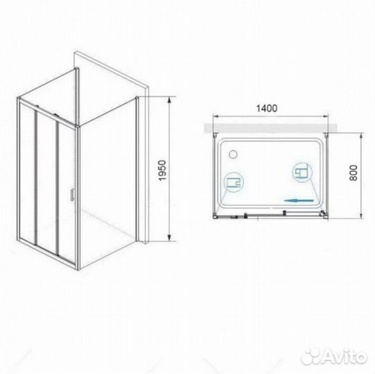 Душевой уголок RGW Passage PA-73-1 140x80