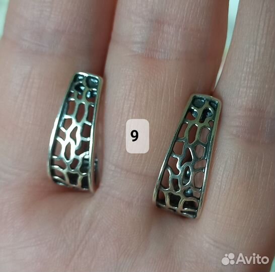 Цепочки браслеты серьги серебро