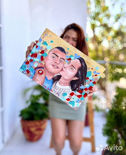 Портрет на холсте по фото в Железногорске-Илимском