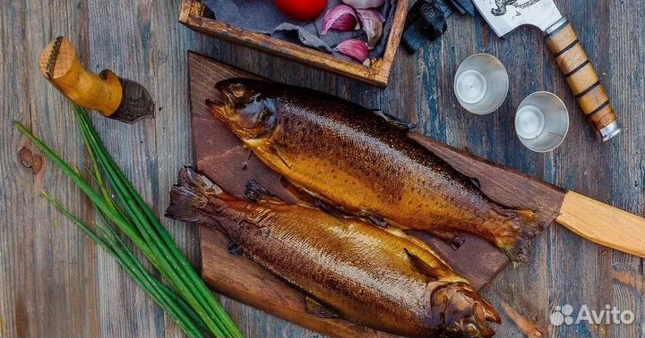 Форель горячего копчения. Очень вкусная
