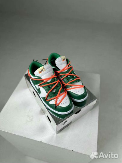 Nike dunk x off white green
