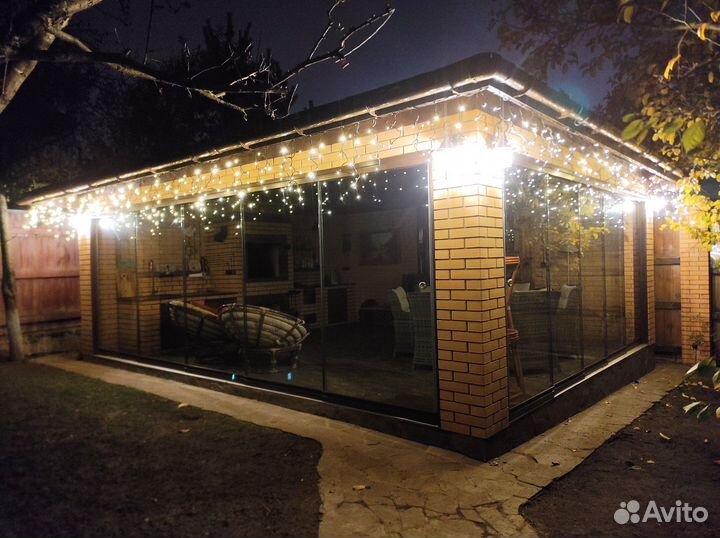 Контурное освещение гирляндами