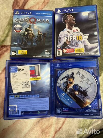 Игры на ps4, Fifa 18, God of War, Battlefield 4