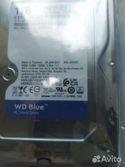 1 тб Жесткий диск WD Blue, SSD 120 и 240 Гб