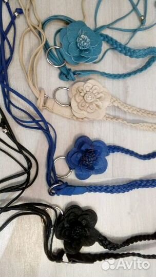 Ремень новый цветок с косой