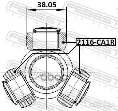 Трипоид 19x16.4x38 2116CA1R Febest