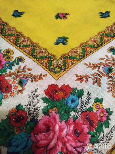 Павлопосадский платок шерсть СССР