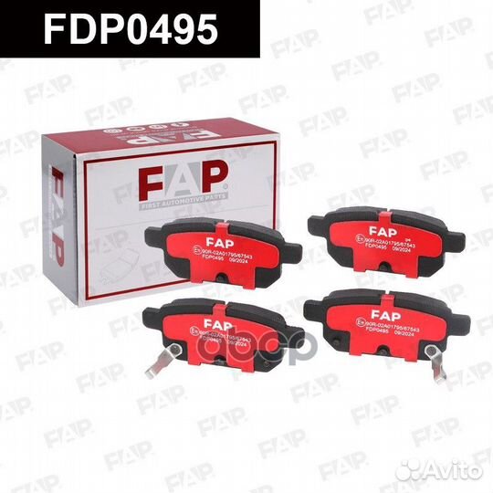 Тормозные колодки дисковые FDP0495 FDP0495 FAP