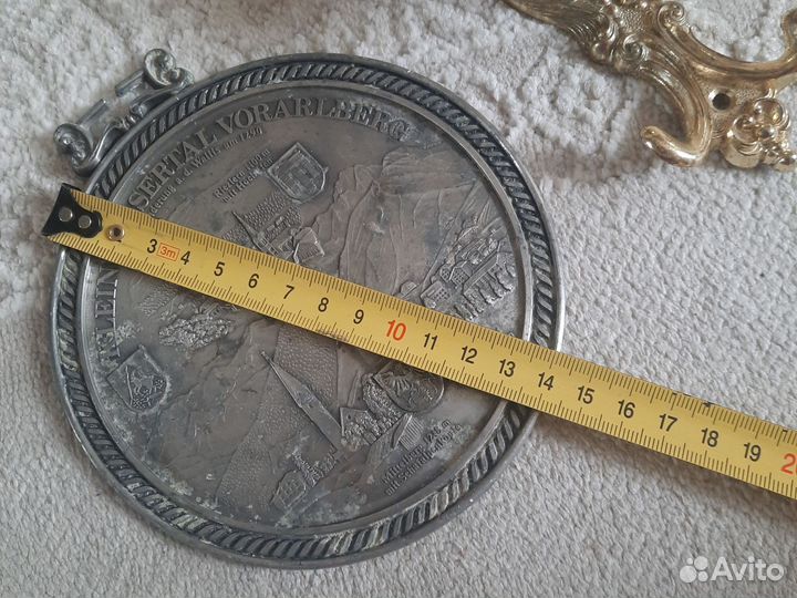 Олово Клеймо Крючок Винтаж