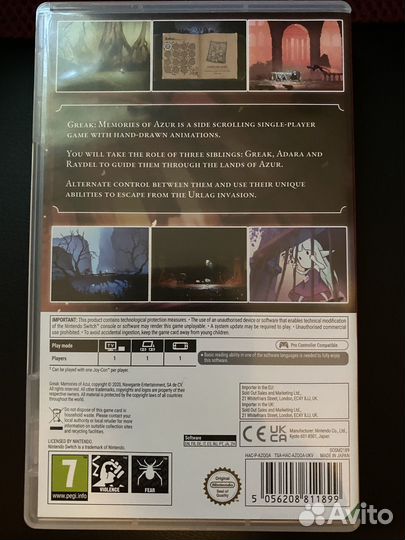 Greak Memories of Azur Nintendo Switch