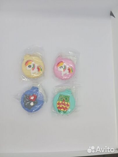 Расчёска детская массажная с зеркалом складная