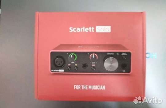 Аудиоинтерфейс Focusrite Scarlett solo 3rd gen