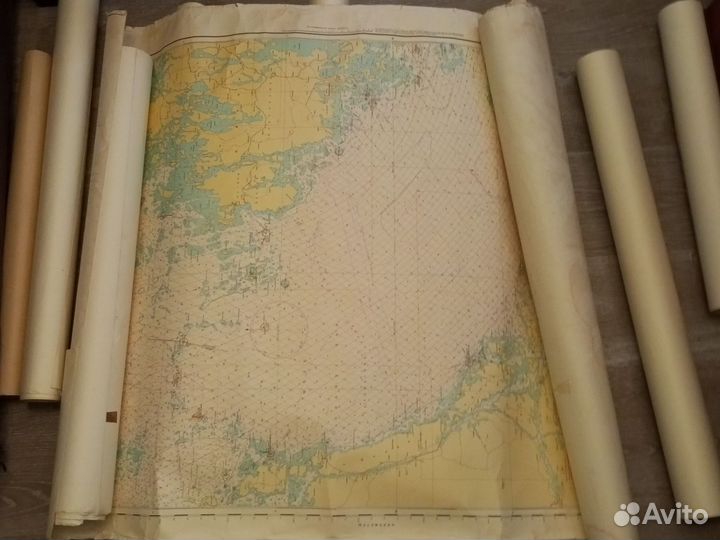 Водные карты,спб финский залив 15 штук