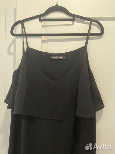 Платье черное 46