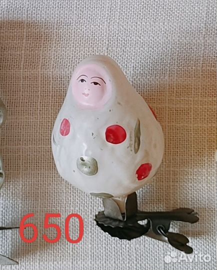 Елочные игрушки СССР на прищепке