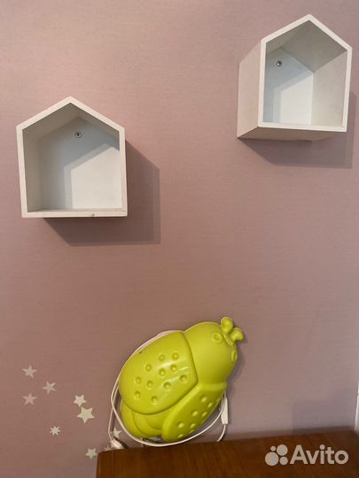Светильники детские IKEA + полки-домики