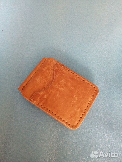Зажим для денег из натуральной кожи