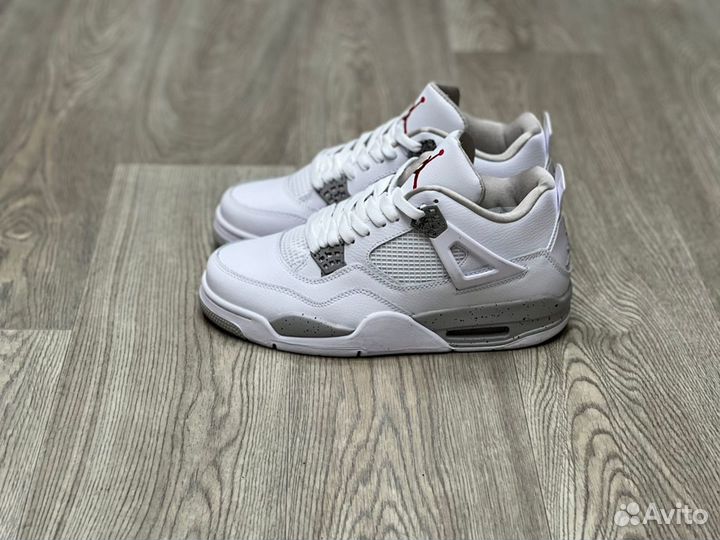 Кроссовки Air Jordan 4 Retro White Oreo (36-45)