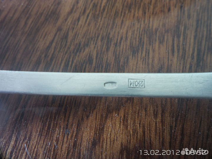 Серебряная столовая ложка