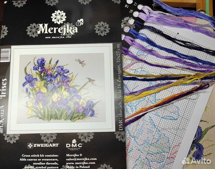 Набор для вышивания Мережка остатки
