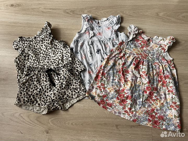 Пакет летних вещей на девочку hm 80