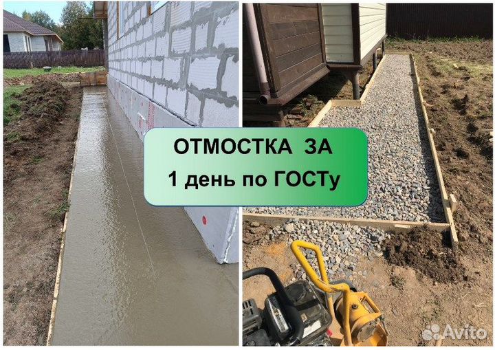 Отмостка вокруг дома