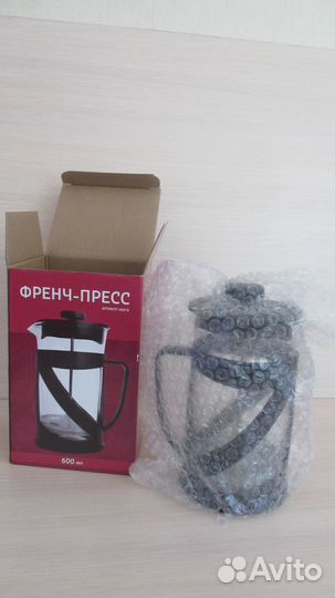 Чайник заварочный френч-пресс 600 мл новый