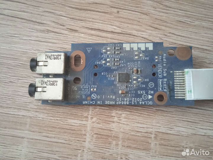 Плата картридера/аудио Samsung NP350V5C