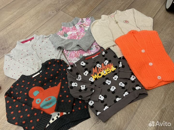 Вещи пакетом на девочку размер 86-98