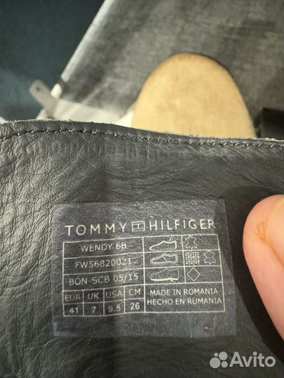 Tommy hilfiger Демисезонные женские ботинки р 41