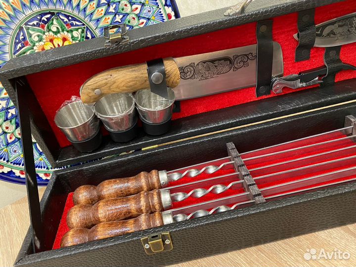 Шампура подарочный шашлычный набор