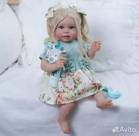 Кукла реборн девочка мягконабивная, 50 см
