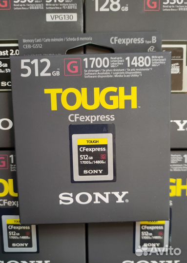 Карта памяти Sony CEB-G512 CFexpress 512GB Type B
