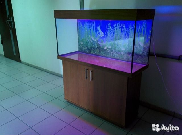 200л аквариум, с освещением, новый, с гарантией