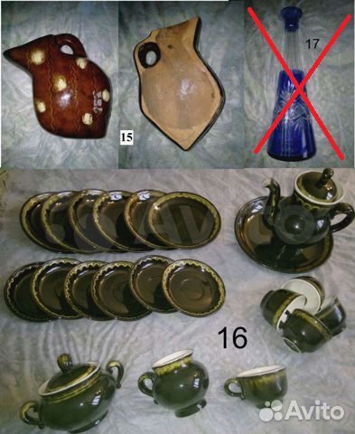 Посуда для пользования и оформления. Цена от