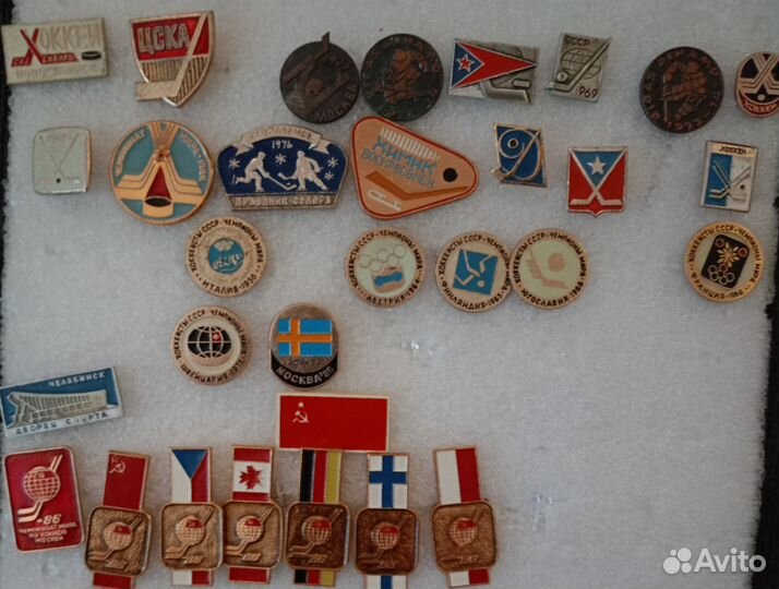 Значки по теме хоккей