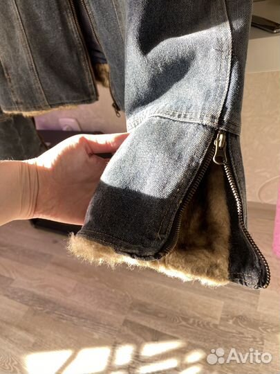 Джинсовка с мехом женская