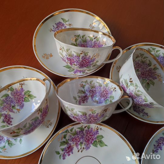 Чайные пары Дулево Сирень