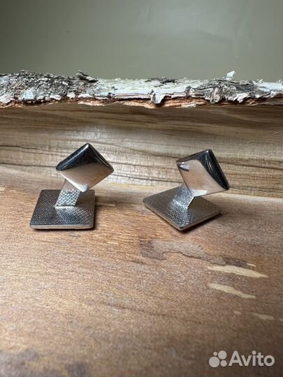 Запонки серебряные 925 пробы