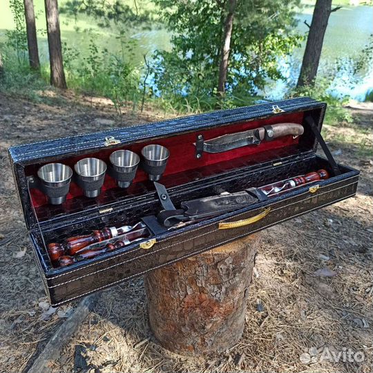 Набор шампуров в кейсе 