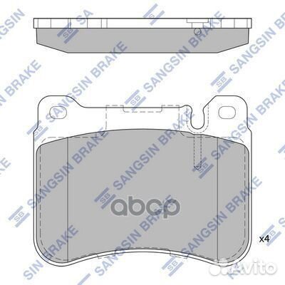 Колодки тормозные дисковые MB W203/S203/CL203 1