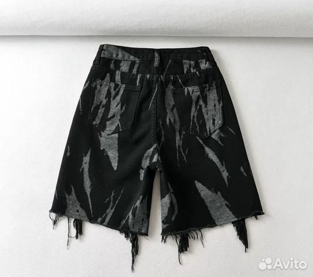 Шорты distressed balenciaga type