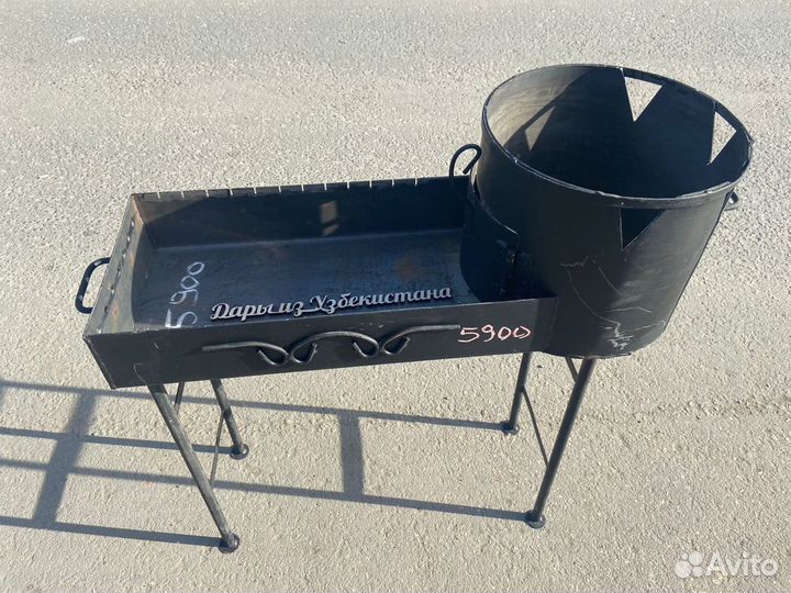 Мангал с очагом