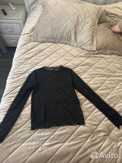 Лонгслив прозрачный zara