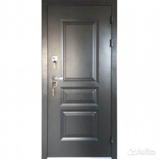 Морозостойкие двери с терморазрывом серого цвета