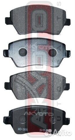 Колодки тормозные дисковые передние Akyoto AKD-280