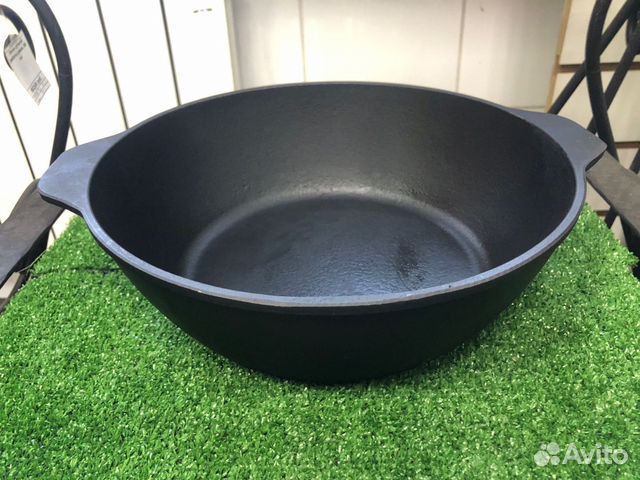 Сковорода чугунная жаровня 260х80